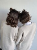 双子くまちゃんヘアセット m