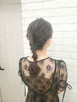 セット バイ エムビューティー(Set by M.beauty) 編みおろしアレンジ/渋谷ヘアセット/お呼ばれヘア/ヘアメイク
