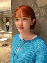 ハマモト&nbsp;ブリーチカラーとボブ