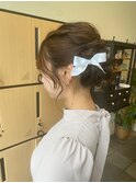 ふわふわアップスタイル