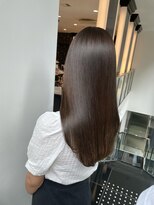 キュア 表参道(CURE)&nbsp;黒髪/グレージュカラー/ココアベージュ/ヘルシーロング[表参道]