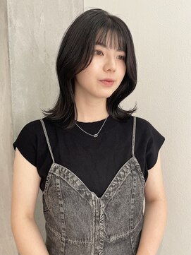 ヨーク(YOKE) 【 YOKE 】ミディアムレイヤー小顔カットくびれグレージュ