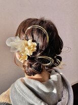 【ツイン編みおろし】お団子/結婚式/二次会/同窓会/銀座/有楽町