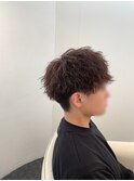 【メンズ】マッシュベース×ツイストスパイラルパーマ