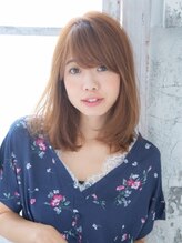 ロッソ ヘアアンドスパ 八潮店(Rosso Hair&SPA) 重めバングのナチュラルセミディ