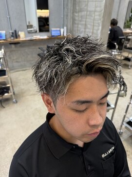 リット(lit.) スペインカール/スパイキーショート/ブルーブラック/守谷