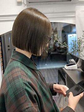 ラレイ ハラジュク(Lalei harajuku) 原宿/切りっぱなしボブ/10代/20代/30代/40代/ブリーチなしカラー