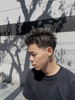 レンゲン(LENGEN)&nbsp;束感刈り上げビジネス七三ツーブロックアップバングwtgd