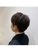 刈り上げ女子/丸みショート/イルミナカラー