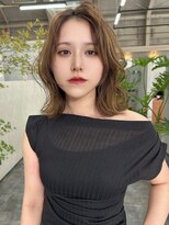 オズ 安積店(OZ)&nbsp;安積ハイトーンカラーレイヤーカットミルクティーベージュカラー