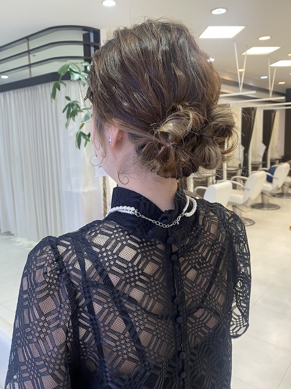 お呼ばれヘアセット__ふわふわツインヘア__カチモリヘア__：L245404307