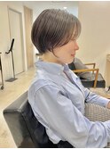 大人かわいい丸みショート