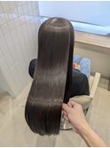 暗めカラー髪質改善