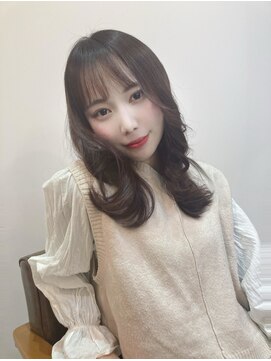 エトワ 新宿(ETOWA) 韓国ヘア×ミルクティーグレージュ