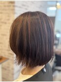 ミディアム×ハイライトカラー、