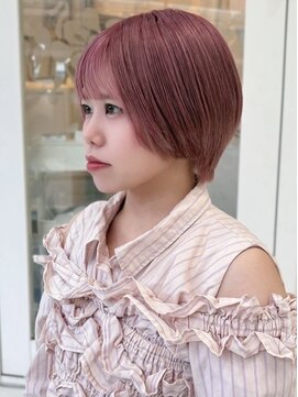 マッシュマシェラ(MASHU MACHELA) ピンク×ショート