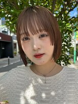 ロンド ボーイ 表参道(Lond BOY)&nbsp;暗めカラー/姫カットレイヤー/マロンベージュ/くすみベージュ