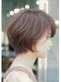 秋　髪　　マッシュボブ　