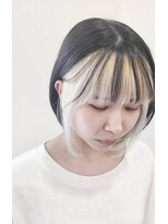 モナン(monan)&nbsp;フェイスフレーミングインナーカラーイヤリングカラーホワイト