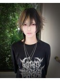 シャギーカット/セクションカラー/ベージュカラー
