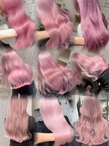 ベレーザ 渋谷(BELEZA)&nbsp;17537ブリーチ＆ダブルカラーホワイトピンク韓国ワンホンヘア