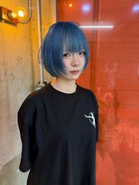 アリー 原宿(ALLY)&nbsp;ブルー×レイヤーボブ