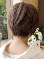 トップヘアー アヴェニュー 刈谷(TOPHAIR Avenue)&nbsp;刈谷丸みひし形ショートボブミルクティーブラウンハイライト40
