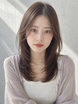 ノア 三宮店(NOA)&nbsp;【NOA】ミディアムレイヤー×顔まわりレイヤー×透明感ブラウン
