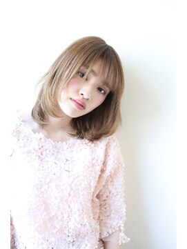 ネオリーブアイム 横浜西口店(Neolive aim) ツヤカラー☆縛れる長さを残したグレージュストカール、