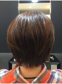 丸みがあるショートスタイル