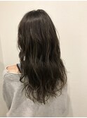 セミロング☆アッシュベージュカラー