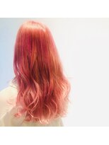 アース コアフュールボーテ ふじみ野店(EARTH coiffure beaute)&nbsp;ネオンピンクカラー
