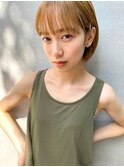 ハイトーンワンレンボブ