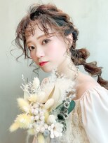 アイティー バイ アルバム 中野店(IT by ALBUM) ぽこぽこヘアー_イヤリングカラーラベンダーカラー_28262