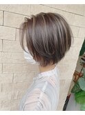 【RIENS】丸みショートハイライトカラー×木村康二