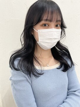 リフトバイマグ 松本駅前店(lift by mag) 韓国風エギョモリ★くびれ外ハネ大人可愛い小顔シースルーバング