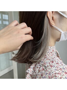 リセテラス (Lycee terrace) インナーカラー/ホワイトグレージュ/ケアブリーチ