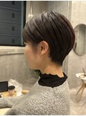 大人ショート/グレージュカラー/似合わせカット/髪質改善[登戸]