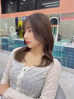 ロンド ストラーダ 心斎橋(Lond strada)&nbsp;マチルダボブ×ピンクベージュ×美髪［髪質改善/縮毛矯正］