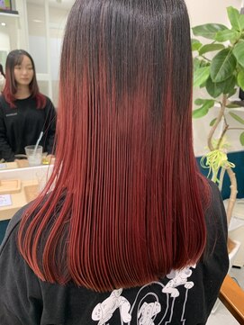 アン ファミーユ(en famille) うる艶レッドカラー