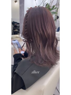 アオ 甲府本店(AO) AO hair ピンクラベンダー