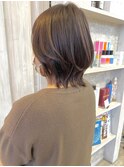 福山Caaryくびれミディ立体感ローライトこっくりブラウンカラー