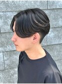メンズセンターパートニュアンスパーマナチュラル群馬高崎眉毛