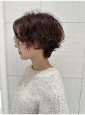 ナチュラルウェーブショートスタイル