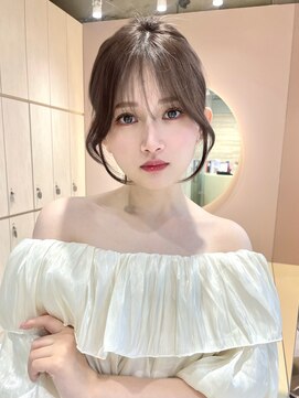 グロー 大宮(GLROW) 顔周りカット　ココアベージュ　透明感カラー　レイヤー