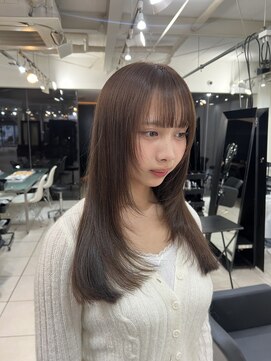 アクアオモテサンドウ(ACQUA omotesando) ☆韓国風ロングレイヤーカットブリーチなしショコラブラウン