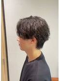 メンズ　ツイスパセンターパート