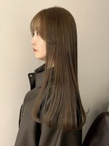 アルコイリスバイドールヘアー(ARCOIRIS by Dollhair)&nbsp;都島/ココアブラウン/ブリーチなしWカラー/韓国/ぱっつん前髪