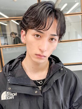 ナイン(9 nine) 20代30代◎清潔感UP！大人フェザーパーマ×センターパート