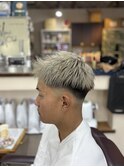 メンズカット、ブリーチ、ハイトーンカラー